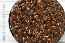 DIY resin coffee bean trivet