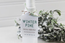 DIY winter pine room spray