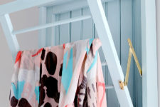 DIY wall-mounted foldable drying rack