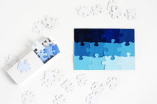 DIY travel ombre puzzle game