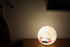 DIY IKEA Fado lamp changed into a moon lamp