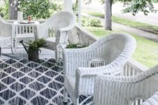 DIY wicker chair renovation with spray paint and a sealant