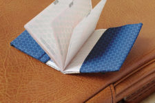 DIY fabric passport cover