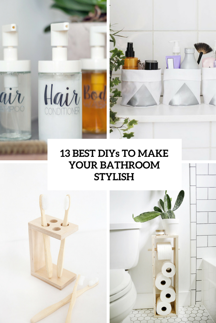 13 Best DIYs To Make Your Bathroom Stylish