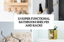 13 super functional bathroom shelves and racks cover