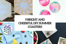 9 bright and cheerful diy summer coasters cover