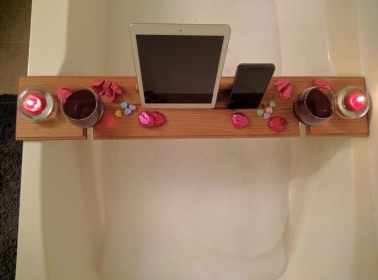 DIY wooden tray with two glass holders (via www.littlethings.com)