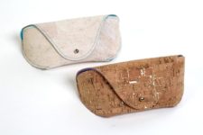 DIY eye-catchy cork fabric sunglasses case