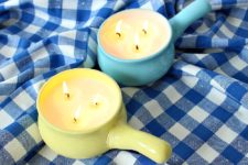 DIY colorfulsoup bowl citronella candles
