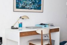 10 a wooden drawer is a stylish idea for IKEA Micke desk to add chic and a natural touch to it