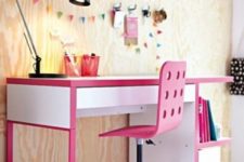 15 make Micke more colorful with bold pink edges and rims, so it will be ideal for a kids’ space