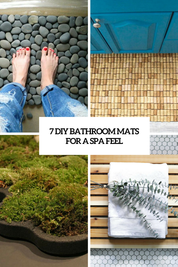 diy bathroom mats for a spa feel cover