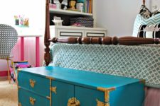 DIY oriental trunk repainting for a colorful touch