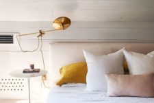 02 a mustard and white bedding will infuse your bedroom with color and make it bolder