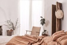 16 a rust-colored bedding set to add color and embrace the fall
