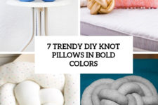 7 trendy diy knot pillows in bold colors cover