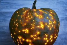 DIY constellation jack-o-lantern