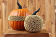 DIY beaded pumpkins for fall