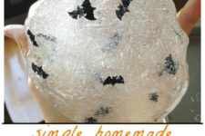 DIY translucent bat Halloween slime