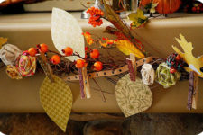 DIY traditional Thanksgiving garland