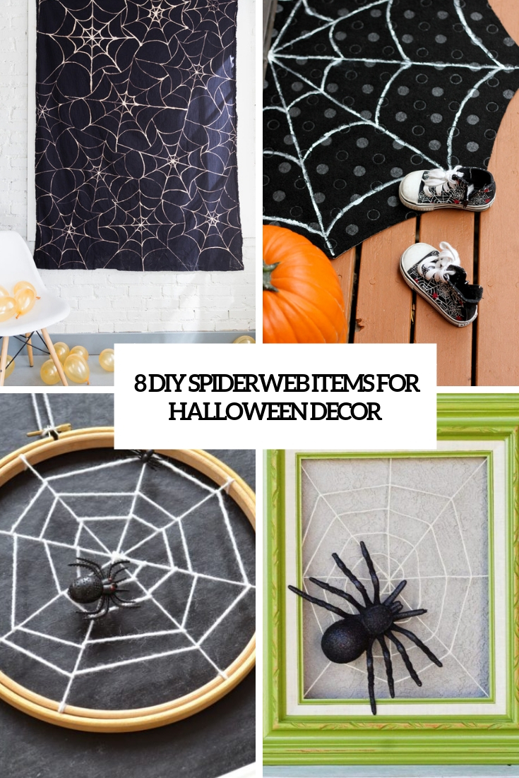8 DIY Spiderweb Items For Halloween Decor
