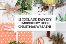 11 cool and easy diy embroidery hoop christmas wreaths cover