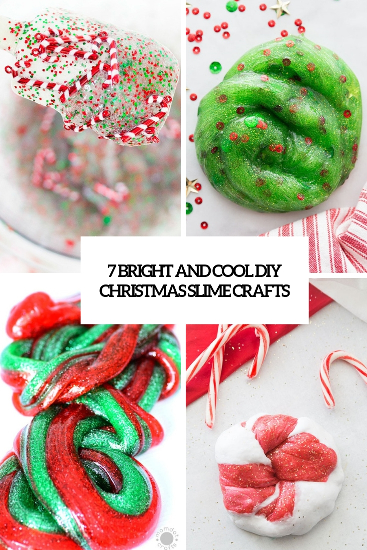 7 bright and cool diy christmas slime crafts cover