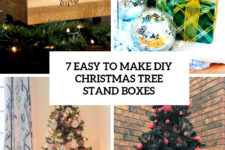 7 easy to make diy christmas tree stand boxes cover
