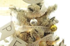 DIY peace sign Christmas tree topper