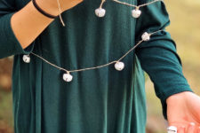 DIY jingle bell Christmas garland
