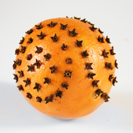 DIY traditional citrus clovers of oranges
