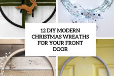 12 diy modern christmas wreaths for your front door cover