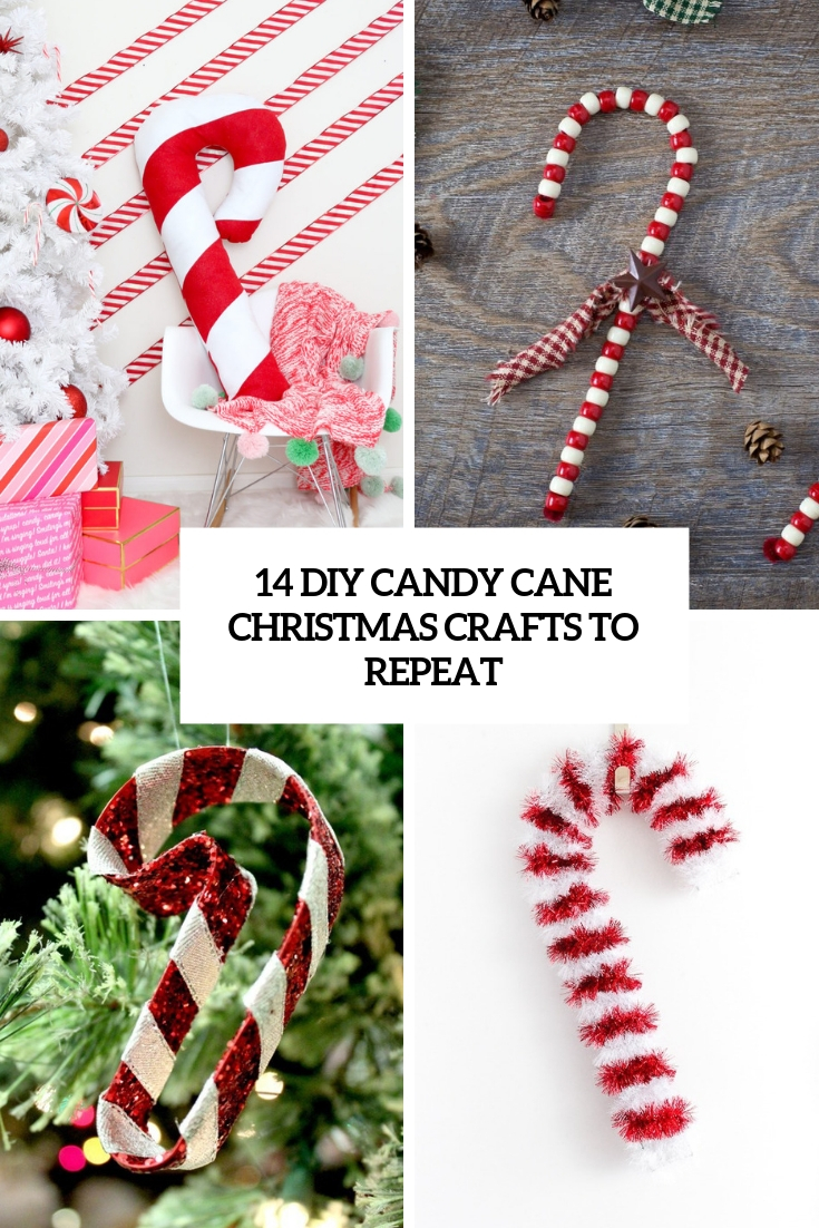 14 DIY Candy Cane Christmas Crafts To Repeat