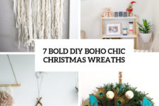 7 bold diy boho chic christmas wreaths cover