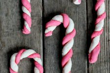 DIY old-fashioned salt dough candy cane Christmas ornaments