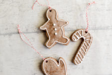 DIY gingerbread salt dough Christmas ornaments