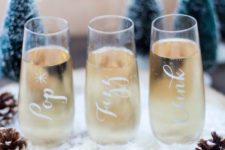 DIY champgane flutes with calligraphy