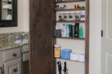 15 a whole wall cabinet hidden under a mirror is a great idea if you need much storage space in your bathroom
