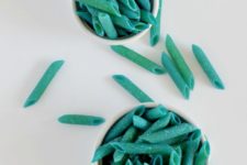 DIY glitter dyed pasta for kids’ crafts