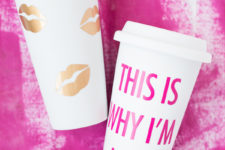 DIY fun and whimsy Valentine’s Day travel mugs