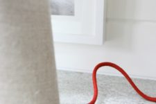 DIY colorful sueded cord cover