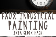 01 DIY faux industrial IKEA clock hack