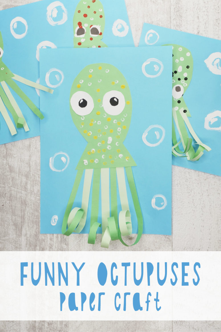 Funny Octopuses Paper Craft For Your Kids