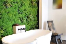 02 a living wall in your bathroom will turn it into a natural oasis easily, besides it’s a hot trend
