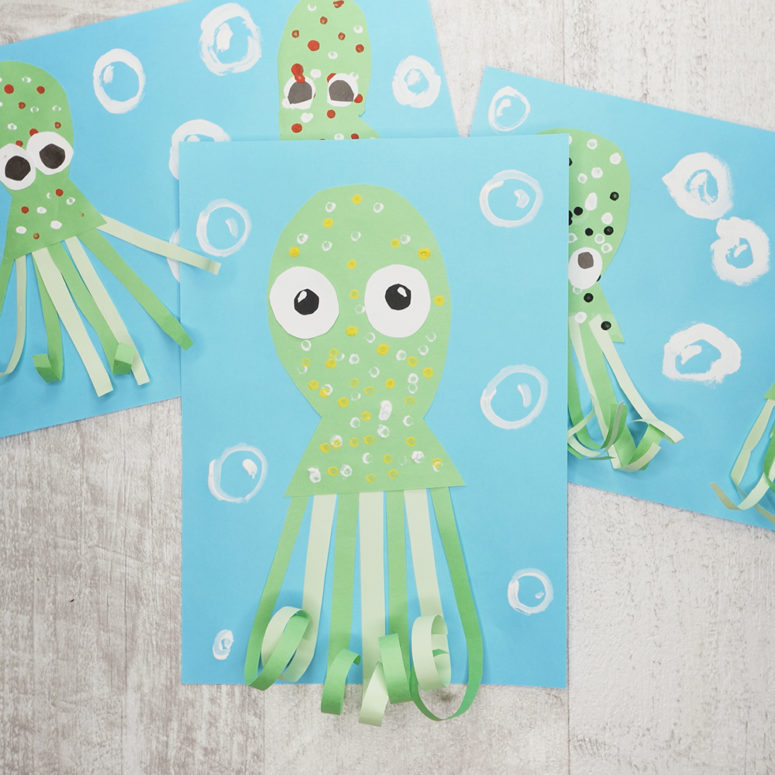 funny octopuses paper craft for your kids