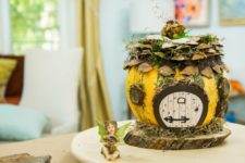 DIY fairy house using natural materials
