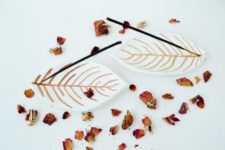 DIY cute leaf incense holder