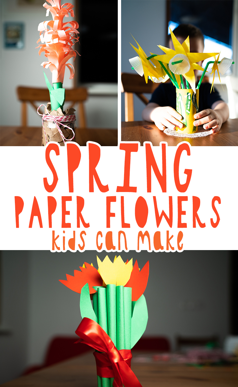 Diy spring paper flowers your kids can make