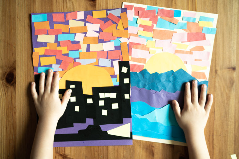 3 diy landscape paper crafts to make with kids