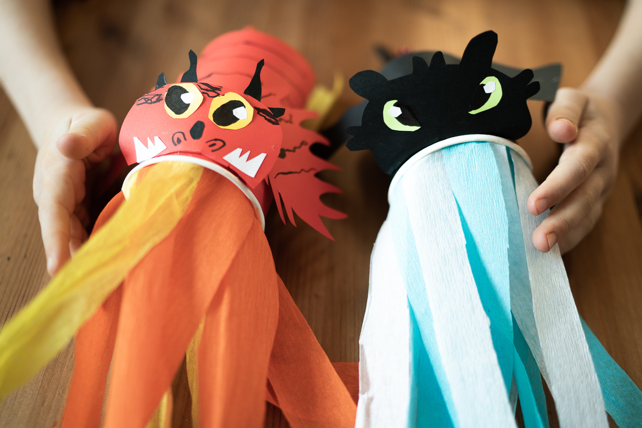 Make as many dragons as you want and you are done – your kids may start playing!